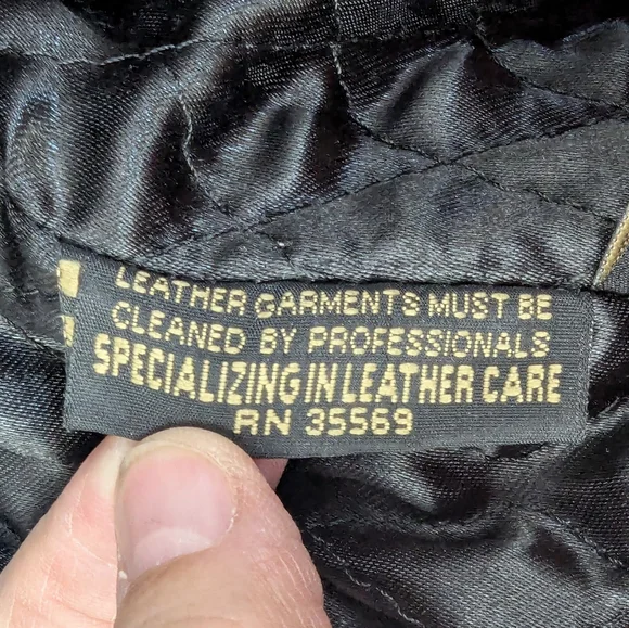 Alpha Industries Size XL Leather Flight Jacket Black Multiple Pockets